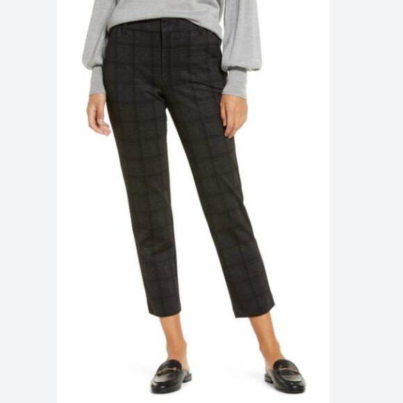 Wit & Wisdom 'ab'solution Plaid Mid Rise Crop Pant Size 10 - Picture 1 of 8